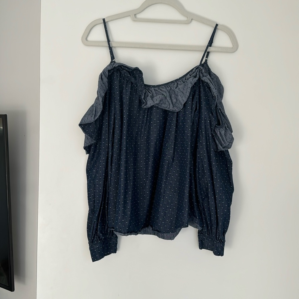 Parker open arms Jean” color blouse
